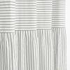 DOSLY IDES Farmhouse Ruffle Shower Curtain,Gray Striped Patchwork,Coutry and Shabby Chic Style,72x72 in view 3