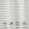 DOSLY IDES Farmhouse Ruffle Shower Curtain,Gray Striped Patchwork,Coutry and Shabby Chic Style,72x72 in view 4