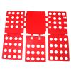 DOACT Clothes Folder, Shirt Folding Board for Travel Portable PP Material Quick Easy to Fold Compact Lightweight Space-Saving Red view 2