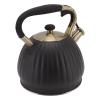 3.5 Liter Whistling Tea Kettle, Stovetop with Cool Grip Ergonomic Handle, Teakettle Classic Teapot Stainless Steel Tea Pots for Stove Top with Thin Fast Heating Bas, view 3