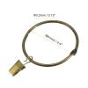 uxcell Curtain Rings with Clips, 20pcs - Carbon Steel Drapery Curtain Clip Rings, 2.5 Inch Curtain Clip Rings Hooks for Curtain Rod (Bronze) view 2