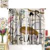 Abstract Graffiti Face Curtains, Minimalist Aesthetic Bohemian Woman Font Decoration, Suitable for Bedroom Living Room Blackout Curtains,42X63 Inch view 3