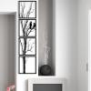 Metal Tree and Birds Wall Art, Metal Tree Art, Metal Wall Decor, 4 Panels Wall Hangings, Metal Wall Art, Home Decoration, Tree of Life Wall Art, Birds Metal Decor (59" x 15" / 150 x 38 cm, white) view 2