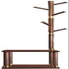 Katzowen Coat Rack Coat Tree Hall Tree Coat Hanger Stand Integrated Shoe Changing Stool Coat Stand Living Room Bedroom Corridor Creative Multifunctional Floor Coat Shelf Free Standing Coat Rack