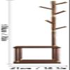 Katzowen Coat Rack Coat Tree Hall Tree Coat Hanger Stand Integrated Shoe Changing Stool Coat Stand Living Room Bedroom Corridor Creative Multifunctional Floor Coat Shelf Free Standing Coat Rack view 2
