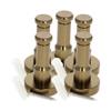 ETomey Wall Hooks,Coat Hook, 5 Pieces Red Single Hook Hat Coat Robe Door Wall Hook Hanger Space Aluminum Height 54mm Diameter 32mm (Color : Gold, Size : 5PCS) view 1