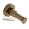 ETomey Wall Hooks,Coat Hook, 5 Pieces Red Single Hook Hat Coat Robe Door Wall Hook Hanger Space Aluminum Height 54mm Diameter 32mm (Color : Gold, Size : 5PCS) view 3