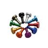 ETomey Wall Hooks,Coat Hook, 5 Pieces Red Single Hook Hat Coat Robe Door Wall Hook Hanger Space Aluminum Height 54mm Diameter 32mm (Color : Gold, Size : 5PCS) view 4