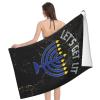 Happy Hanukkah Cool Summer Absorbent Bath Towels Resist Sweat 52x32 in view 3