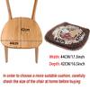MOODMUSE Dining Chair Cushion,2/4/6 Pack European Style Chair Pad with Ties Non Slip Kitchen Chair Cushion and Seat Cushion with Machine Washable Cover (Color : Color 2, Size : 2 Pack) view 3