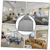2pcs Stretch Sofa Armrest Covers in Imitation Velvet, Solid view 3