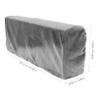2pcs Stretch Sofa Armrest Covers in Imitation Velvet, Solid view 4