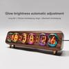 TPHRAVAL ixie Tube Clock Former Soviet Union IN12 Glow Tube Clock Multiple Control Clocks Automatic Brightness Adjustment,Solid Wood Clock,Desktop Decorative Clock Creative Gifts (6 Tube) view 2