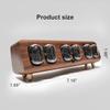TPHRAVAL ixie Tube Clock Former Soviet Union IN12 Glow Tube Clock Multiple Control Clocks Automatic Brightness Adjustment,Solid Wood Clock,Desktop Decorative Clock Creative Gifts (6 Tube) view 3