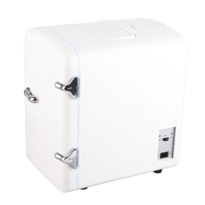 Cosmetic Makeup Mini Fridge ABS Plastic AC100-240V Beauty Cooling Heating Mini Fridge 4L for Bedroom (US Plug)