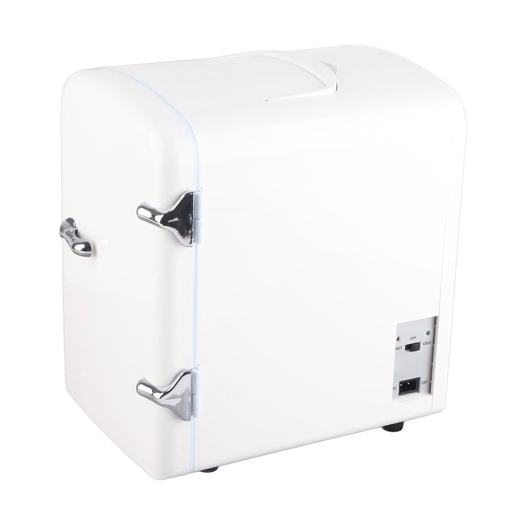 Cosmetic Makeup Mini Fridge ABS Plastic AC100-240V Beauty Cooling Heating Mini Fridge 4L for Bedroom (US Plug)