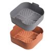Air Fryer Basket Liners Square Reusable Air Fryer Silicone Pots for Food Safe Air Fryers Liners Oven Accessories view 1