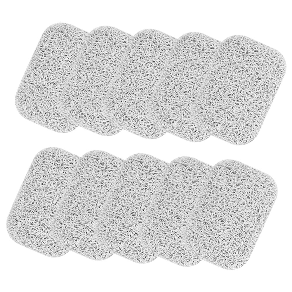 CAXUSD 10pcs Soap Holder Decorative Bath Soap Dish for Bathroom Kitchen Travel-Friendly Clean Storage