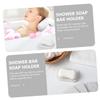 CAXUSD 10pcs Soap Holder Decorative Bath Soap Dish for Bathroom Kitchen Travel-Friendly Clean Storage view 2