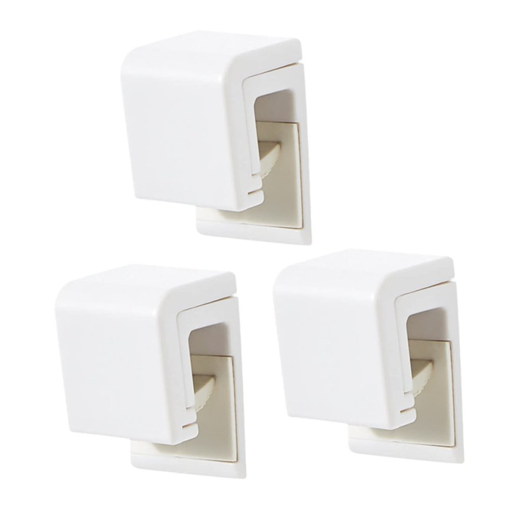 3pcs Wall Mounted Toothpaste Holder Clip Hanging Organizer for Bathroom Lightweight Nail Design Easy to Use Toothpaste Storage Space-Saving Bathroom Accessory