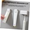 3pcs Wall Mounted Toothpaste Holder Clip Hanging Organizer for Bathroom Lightweight Nail Design Easy to Use Toothpaste Storage Space-Saving Bathroom Accessory view 3