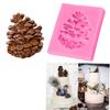 fudge cake mold decorate chocolate mold pine cone silicone fondant molds baking mold pine cones de para gelatinas silicone baking mold set fondant molds view 1