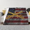 7th Cavalry Branch Wo Txt Cozy Up with Our Ultra-Soft Fleece Blanket - Perfect for Home and Travel 60"x50" view 1