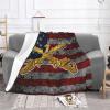 7th Cavalry Branch Wo Txt Cozy Up with Our Ultra-Soft Fleece Blanket - Perfect for Home and Travel 60"x50" view 2