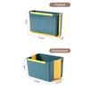 Tissting Hanging Folding Mini Trash Can, 4L Small Kitchen Waste Bin Garbage Container Under Sink Plastic Tiny Collapsible Wall Mounted Wastebasket for Cabinet, Car, Bathroom, Bedroom view 2