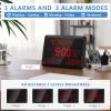 Raynic Digital Clock, 11.5" Large Display Digital Calendar Clock with Day and Date, Indoor Temperature, Adjustable Brightness, Snooze,12/24H, DST for Home, Office, Elderly view 4