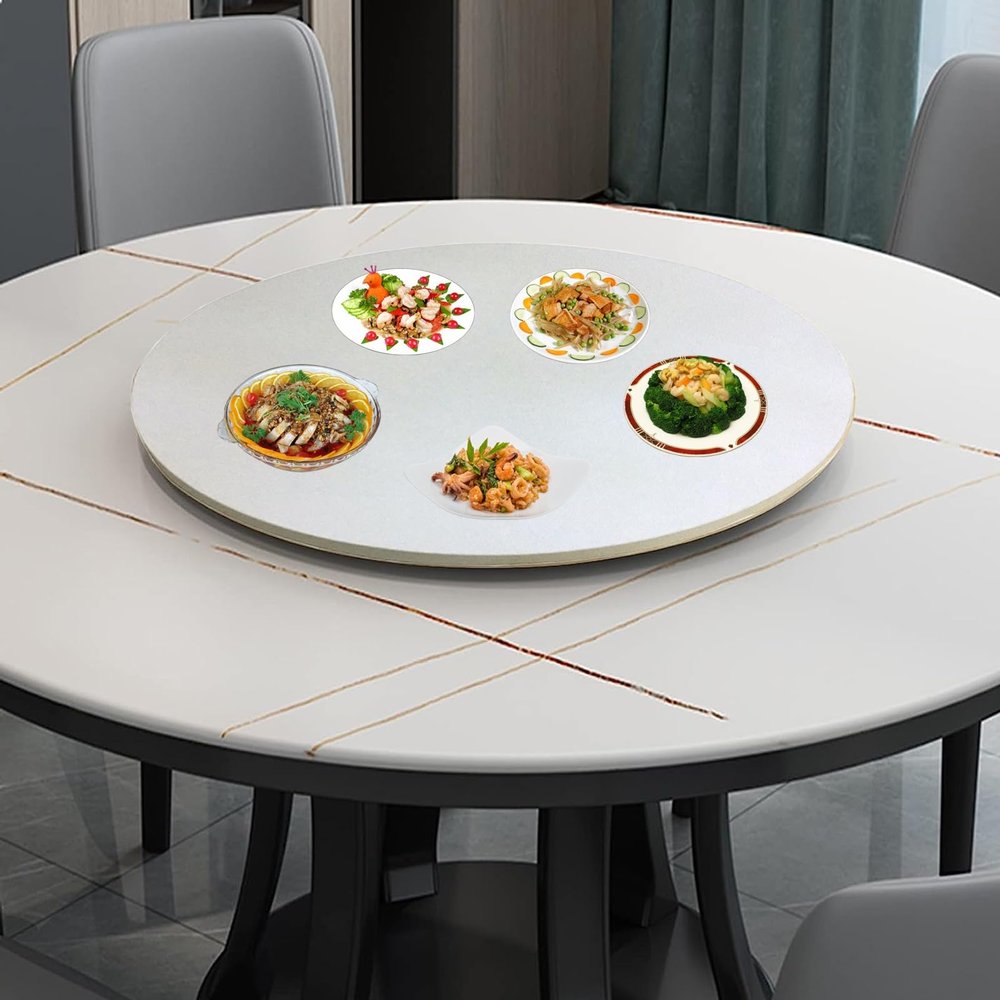 360 Turntable Serving Plate, Wooden Swivel Tray,  50cm-100cm, Round Lazy Susan, Thickness 16mm, Safe Of Use, Smooth Rotation, Easy To Share Food