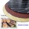 360 Turntable Serving Plate, Wooden Swivel Tray,  50cm-100cm, Round Lazy Susan, Thickness 16mm, Safe Of Use, Smooth Rotation, Easy To Share Food view 4