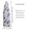 NILZA Ironing Board Pad 100% Cotton, Replacement Ironing Board Cover Heavy Duty Ironing Board Cover and Pad, Standard Size Iron Board Cover, 34x17in 58x19in (Color : 87 * 42cm(34 * 17in), Size : C) view 4