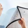 Aluminum Foil Reflective Window Film,Sun Block Heat Control Anti UV Window Tint,Blackout Privacy Window Film,Non-Adhesive Window Stickers,Thermal Insulation Film,for Home Office (31''x59'') view 1