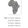 Africa Metal Wall Art, Fingerprint Metal Wall Map, African Map Wall Decor,African Wall Decor,Metal Map Wall Decor, Metal Wall Art for Living Room, Housewarming Gift, Wall Hanging (Gold, 35.4"x29.2" / 90x74 cm) view 4