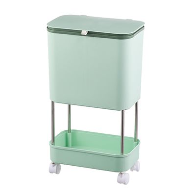 Kitchen compost compost bin kitchen bin compost bin composter Household Kitchen Removable Trash Can, Multifunctional Layered Trash Bin, Closed Trash Bin, Detachable Separate Partition ( Color : Green
