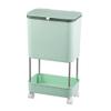 Kitchen compost compost bin kitchen bin compost bin composter Household Kitchen Removable Trash Can, Multifunctional Layered Trash Bin, Closed Trash Bin, Detachable Separate Partition ( Color : Green view 1