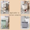Kitchen compost compost bin kitchen bin compost bin composter Household Kitchen Removable Trash Can, Multifunctional Layered Trash Bin, Closed Trash Bin, Detachable Separate Partition ( Color : Green view 3