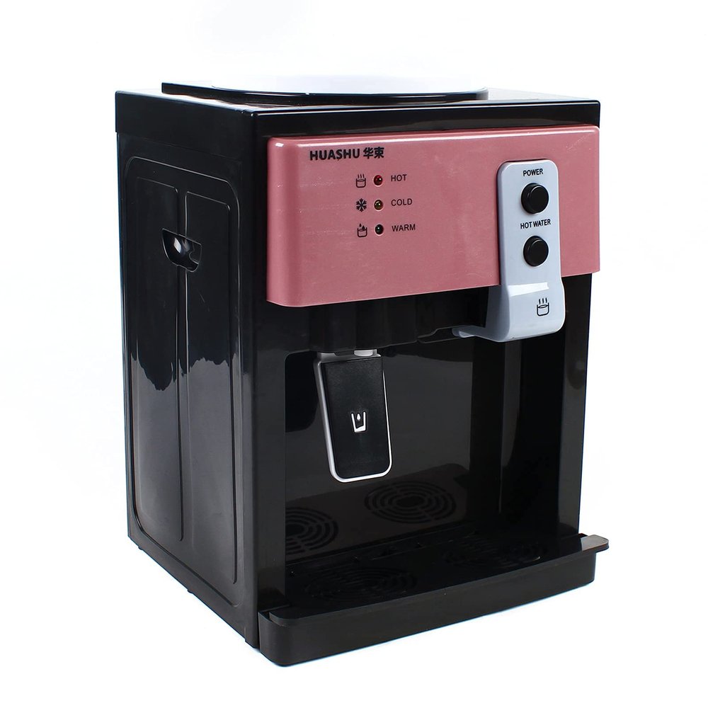 awolsrgiop 5 Gallon Top Loading Countertop Water Cooler Dispenser Hot & Cold Water Home Office Automatic Temperature Control, Countertop Water Cooler Dispenser with Hot Cold and Room Temperature Water