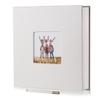 HoneyTolly Large Photo Album Self Adhesive with Picture Display Window, DIY Scrapbook Album for 4x6 8x10 Pictures, 40 Pages Linen Cover Memory Book with Scraper and Metallic Pen(White) view 1