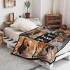 WNNNS Custom Blanket with Photos Texts Personalized Blanket Customized HD-Printing Flannel Blankets for Men Women Couple Adult Kids Girlfriend Boyfriend. view 3