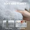 KICHOWUA 5x8 Light Grey Fluffy Shag Area Rug for Bedroom, Soft Plush Fuzzy Washable Non Slip Carpet for Living Room, Modern Cozy Furry Shaggy Large Rug for Kids Baby Boys Nursery Dorm, Tie-Dye Gray view 3