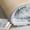 KICHOWUA 5x8 Light Grey Fluffy Shag Area Rug for Bedroom, Soft Plush Fuzzy Washable Non Slip Carpet for Living Room, Modern Cozy Furry Shaggy Large Rug for Kids Baby Boys Nursery Dorm, Tie-Dye Gray view 4