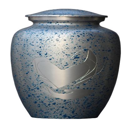 Adult Cremation Urns for Male/Female  Funeral Urn for Human Ashes  Decorative Urns for Ashes, Large Keepsake Box (Silver)