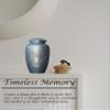 Adult Cremation Urns for Male/Female  Funeral Urn for Human Ashes  Decorative Urns for Ashes, Large Keepsake Box (Silver) view 3