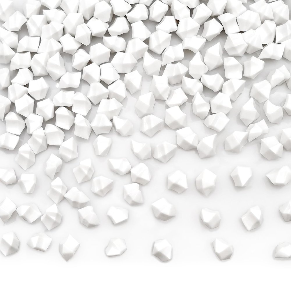 LYFJXX White Vase Fillers for Home Decor, Fake Crushed Ice Cubes, Vase Fillers, 150 pcs Reusable Fake ice Cubes for Photography Accessories Props Decoration for Wedding