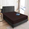 Sufdari Full Size Mattress Protector,Waterproof Mattress Protector,Fitted Sheet Style Mattress Cover with 18" Deep Pocket,Washable and Comfortable-Chocolate,Full view 1