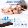 Sufdari Full Size Mattress Protector,Waterproof Mattress Protector,Fitted Sheet Style Mattress Cover with 18" Deep Pocket,Washable and Comfortable-Chocolate,Full view 2