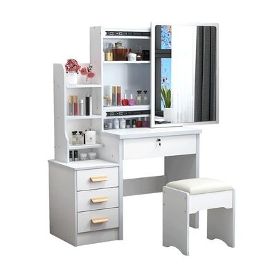 BOBONI Wooden Dressing Table Storage Cabinet Dressing Cabinet Dressing Table Bedroom Small Dressing Table Modern Simple Dressing Table Makeup Table