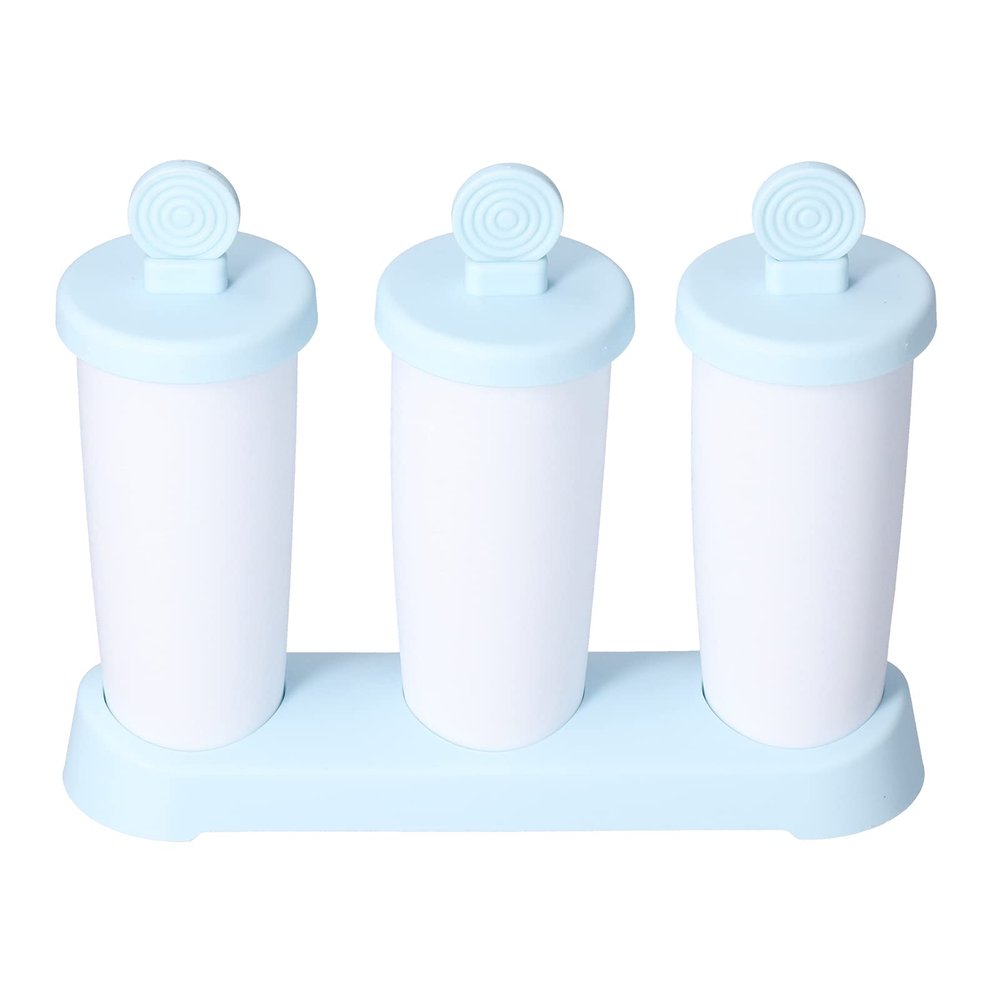 2pcs Ice pops, 3 Grids Silicone Popsicle, Easy Release Popsicle Maker, Reusable Homemade Popsicle mildew for babies Summer personally constructed Popsicle, bpas for f ree